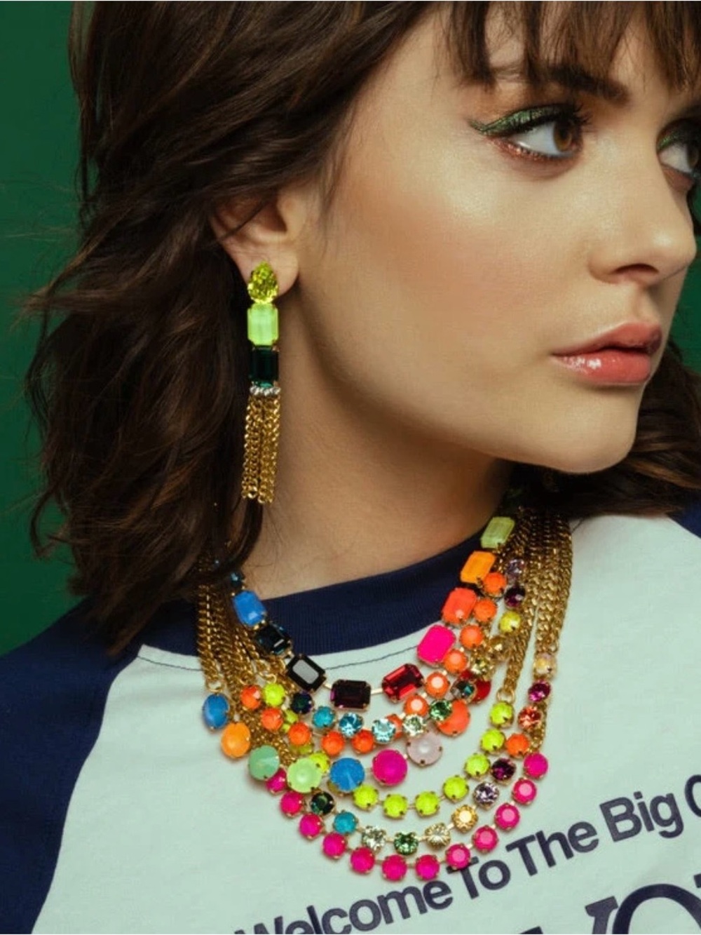 TOVA Jabari Necklace
Emerald-Cut Crystal stones.. - Picture 3 of 7
